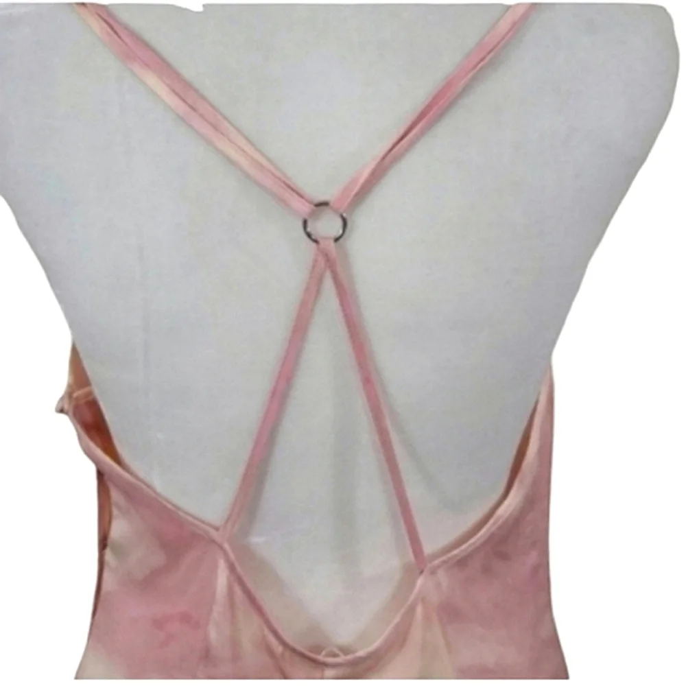 Free People Intimately Chasing Shadows Slipdress Pink Wash Combo Size Medium